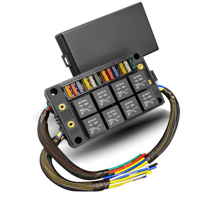 12V/24V继电器熔断器盒8个装