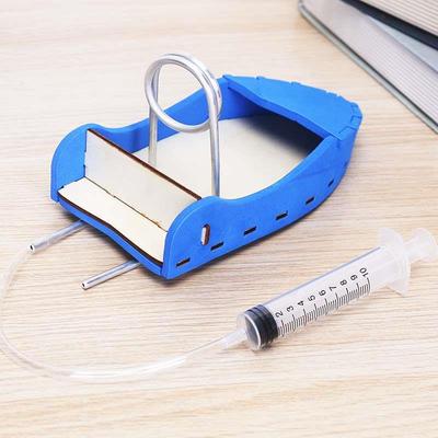 蒸汽小作船科动11954学实验手工制材料力风力明快艇玩具可下水学