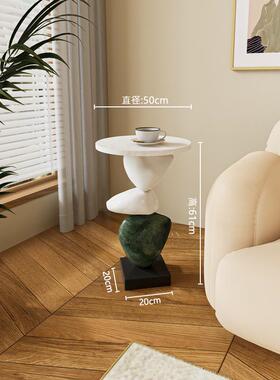 石运转边几客BJ231110厅茶几床头艺术2油025新款沙发小角几小几来