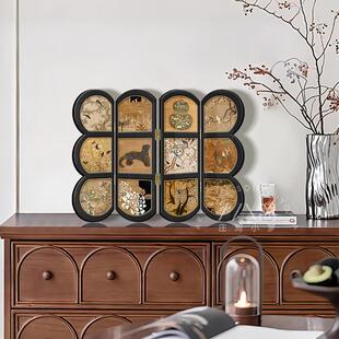 装饰画桌中面艺术FVM屏风古风玄关柜摆台视百小众联摆件客厅电柜