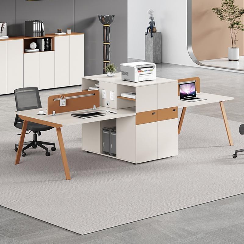 员工位办公桌简约现代职员卡座财务4人四人人电6脑公桌桌办椅MEKI