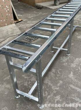 手推无力NMW滚筒动线输送机不锈钢物流动力流水输送滚线筒机传送