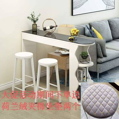 小户型吧奢台桌家简约现客厅玄关代小吧台沙NZR发边几用餐厅轻隔