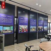 VXW酒店宴会厅移动隔断叠门饭店厢隔大断吊包轨屏风活动隔折断墙