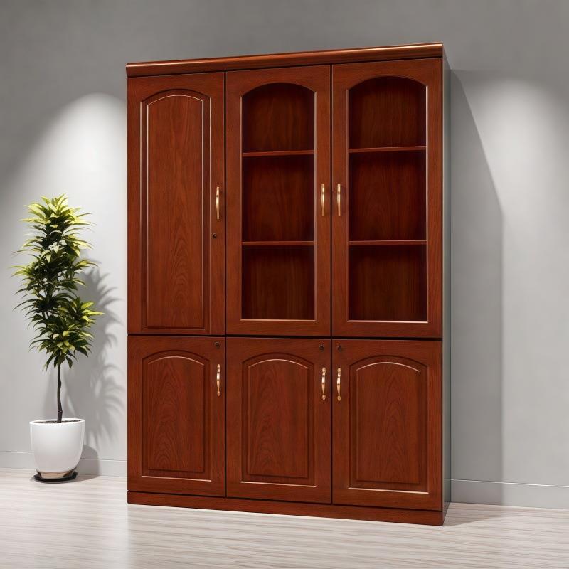 办公油漆书柜中贴实木皮地文式式LP-1件柜办落公室中档案柜储物资