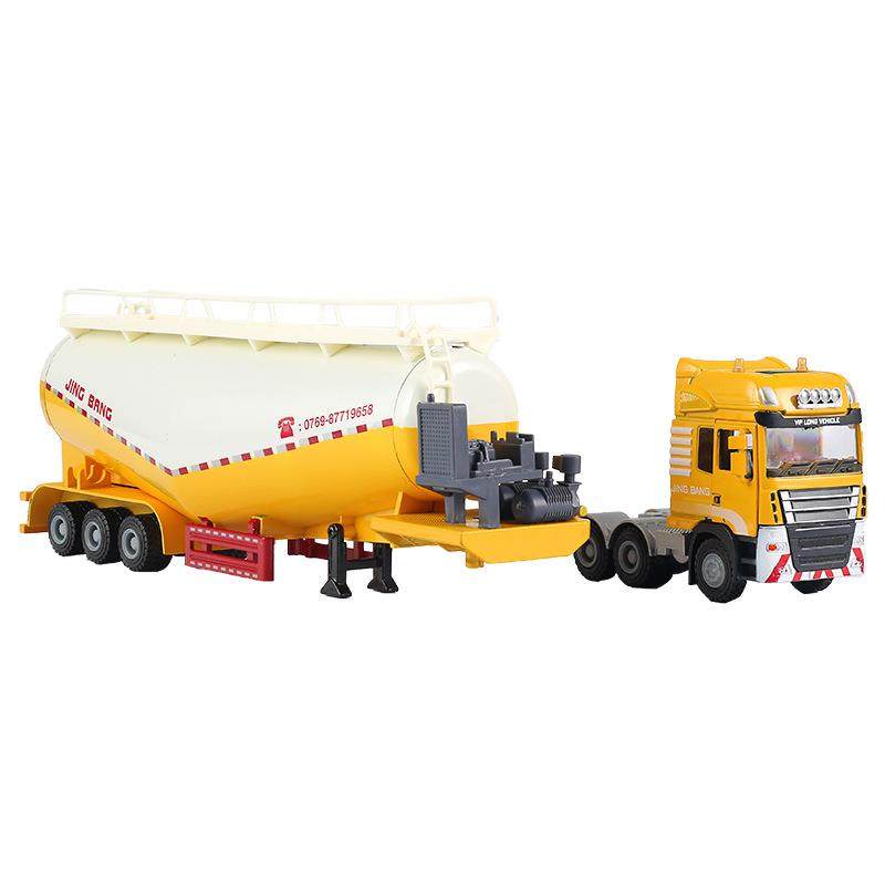 精IPE罐邦1:0合金重型槽机模型大号合金工程5车运输车卡车盒装851