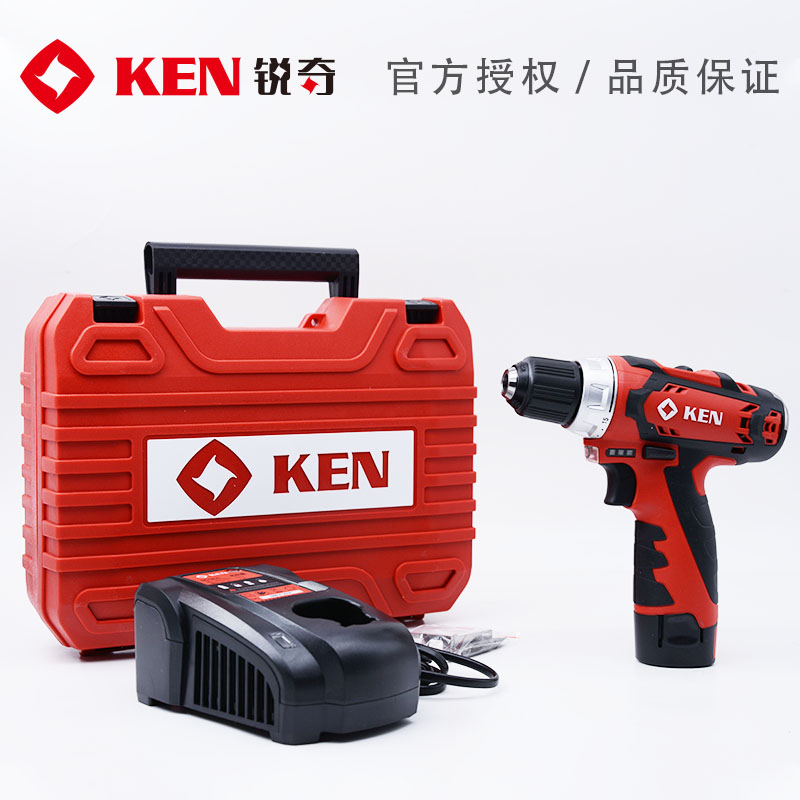 锐奇12V锂电钻双速充电电钻家用多功能电动螺丝刀电起子BL6212CB