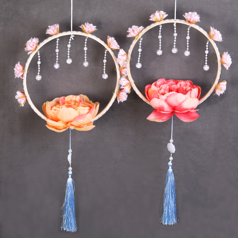 汉服配饰女古风手提花灯莲花灯荷花灯节庆漫展道具节庆舞蹈表演出