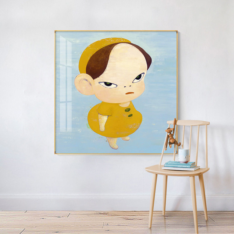 奈良美智日式儿童房油画