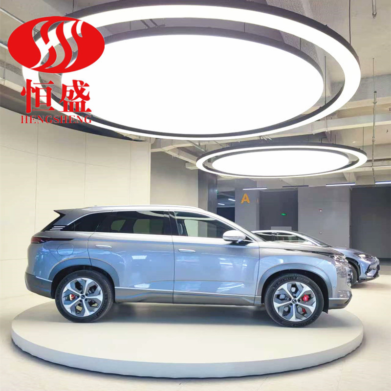 圆形电动旋转展示台工业展览