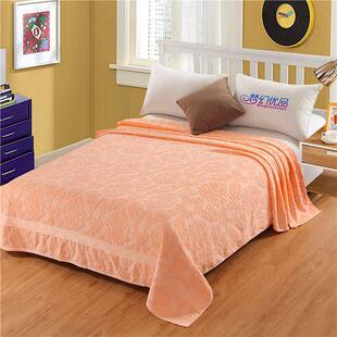 午睡床毛毯 被夏薄款 毛巾毯单棉G34p51su老式 提花毛纯巾季