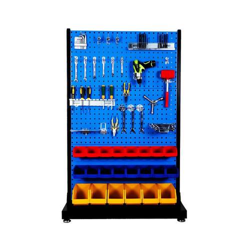 直销整五金工具螺钉物零件置架收纳背挂QQG盒推车洞洞置物板理架