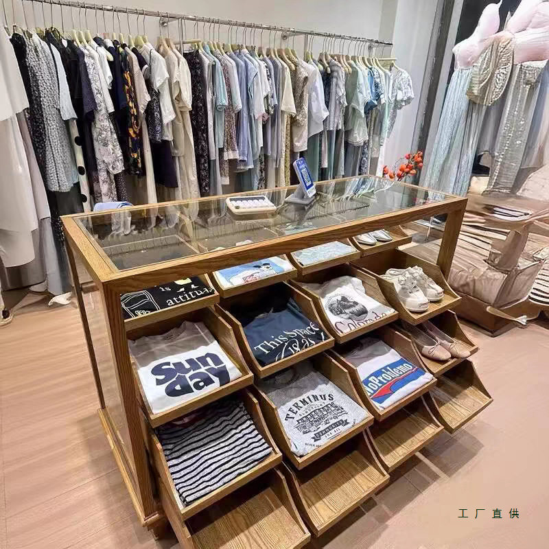 服装店精品柜陈列柜服装店中岛柜流水台