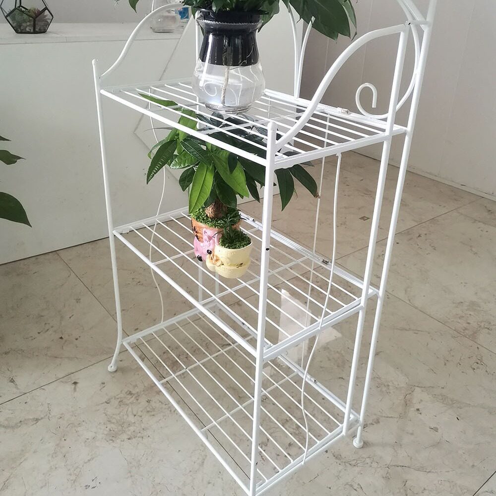 欧式铁艺可折叠家用鞋架收纳