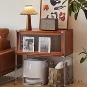 物SEX古实中木扫地机器人置架古书柜边柜收复纳柜