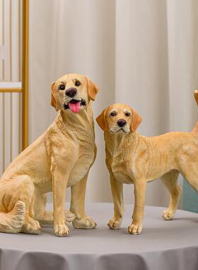 家居客厅装饰品1820-182视柜关狗摆设仿真玄狗摆件假拉布拉多模电