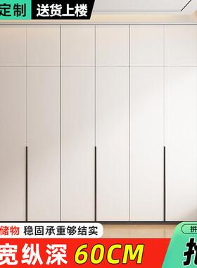 一Tal全实木衣柜家用卧室态加厚QZG柜子生包安板装出租房用收纳体