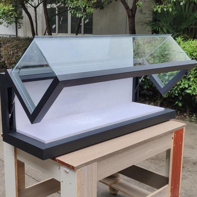 博物馆挂墙式玻璃文物展示柜