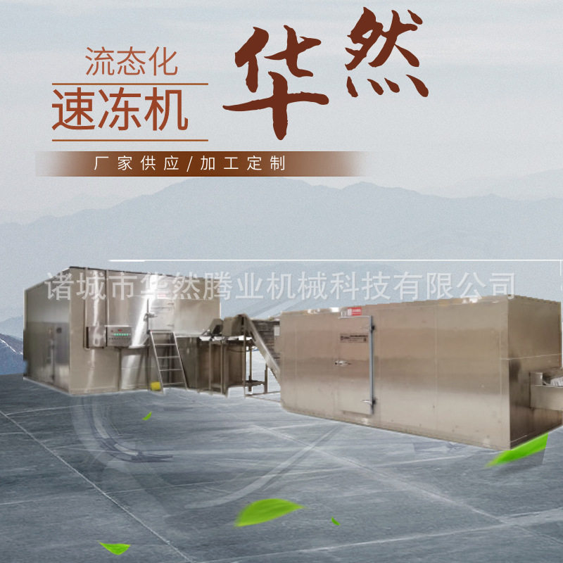 华然销售SSD-200 速冻单冻机 流态化速冻厂家 水果单体冷冻不粘连