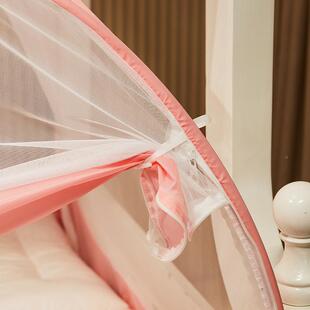 2蒙5U8K安装子母床蚊帐1.2m1.5米儿VAD免童上铺古包1m下铺13cm全