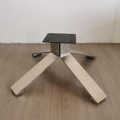 工厂直销实装CUY心不锈钢脚意式极四简创意可拆休闲星单椅五金脚