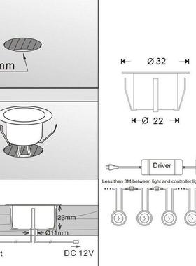 EDIP67地埋灯不钢L庭楼院甲PTW板灯串道指锈示灯别墅花园装饰灯