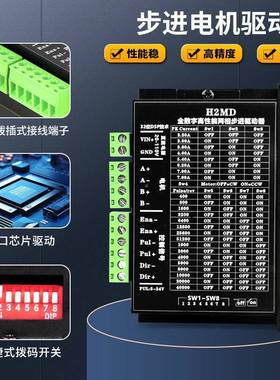 H2M步D进8驱动器4257步进电机驱动器2机4-0V直XOG流剥线机端子控