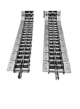 工业输送传动双排弯单双侧侧双孔板带耳链IAE条08BA10A12A16直销