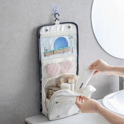 分格收纳 一目了然 大容量分区化妆包 出差旅行便携洗漱包