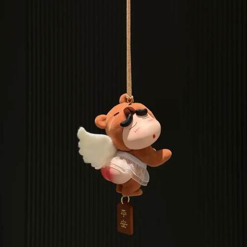 【正版】天使植绒屁屁熊小新挂件创意可爱卡通车挂装饰生日礼物