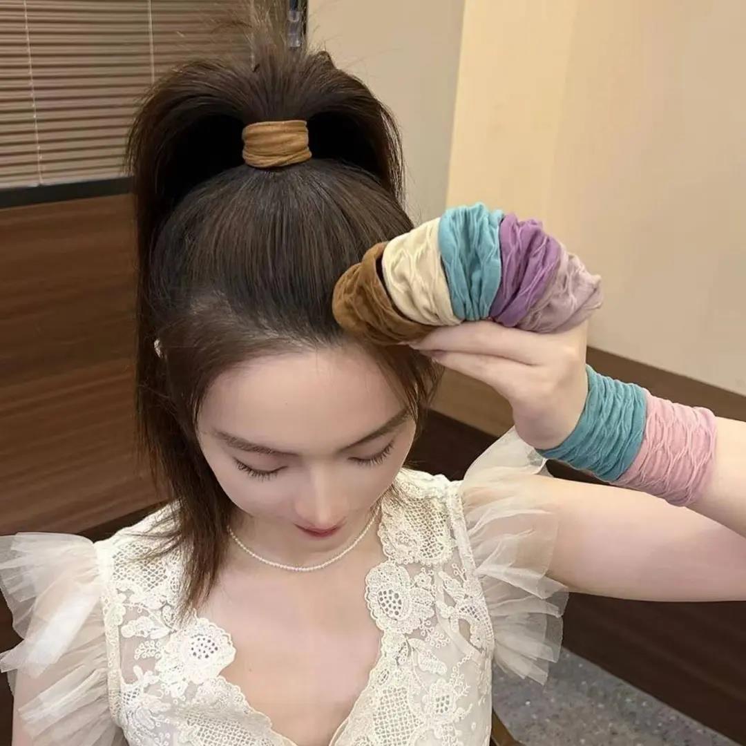 【下单立减50】提花系列超柔软高弹耐用面膜肌肤感发圈韩版超宽ZP