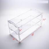 多功能亚力糕点甜甜圈纸杯克蛋糕展示储存柜盒防展示组装 尘166面