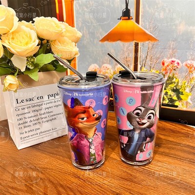 600ML不锈钢水杯内胆适配瑞幸超大pp杯联动疯狂动物城2杯子改造