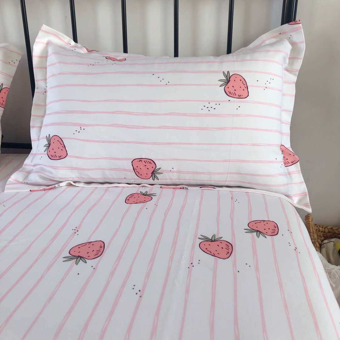 竹纤维粗纱软凉席床单三件套双人1.8米夏季凉感睡单1.5米