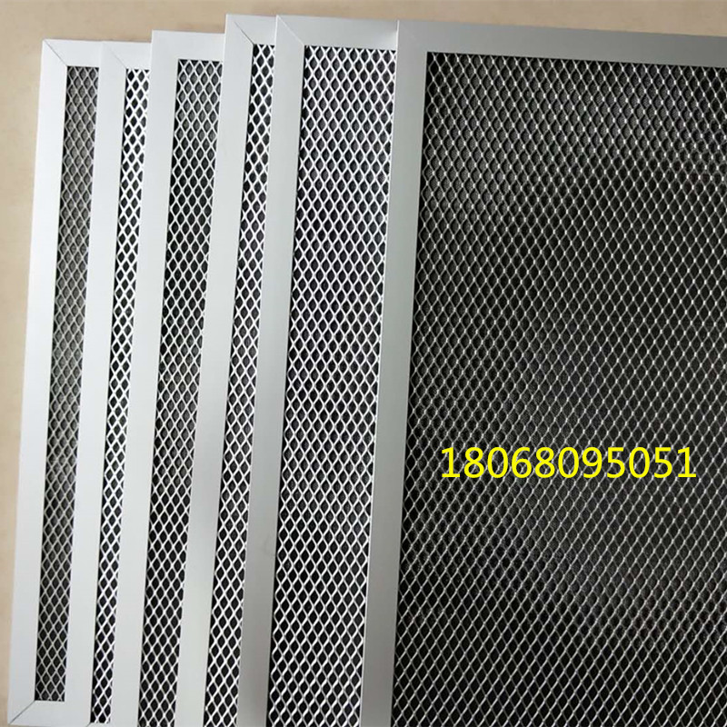 空气净化活性炭海绵 定做喷漆房加铝边框 过滤网纤维棉边框加框