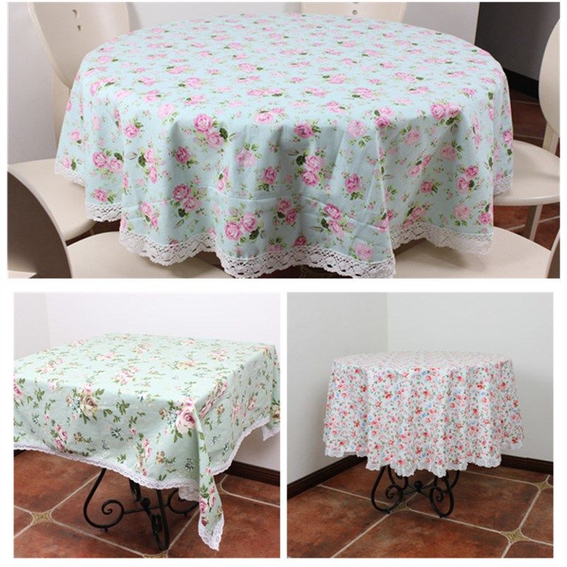 亚棉麻大圆形餐桌台布艺田园碎花小圆桌茶几正方形书桌加厚盖巾,居家布艺,桌布,淘宝优惠券,粉丝福利购,淘宝优惠卷