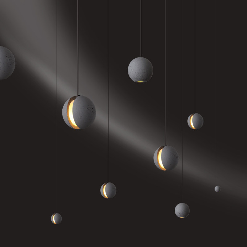 原版工艺仿星球月球创意水泥吊灯酒吧民宿餐厅吧台卧室床头装饰灯,家装灯饰光源,卧室/书房吊灯,淘宝优惠券,粉丝福利购,淘宝优惠卷