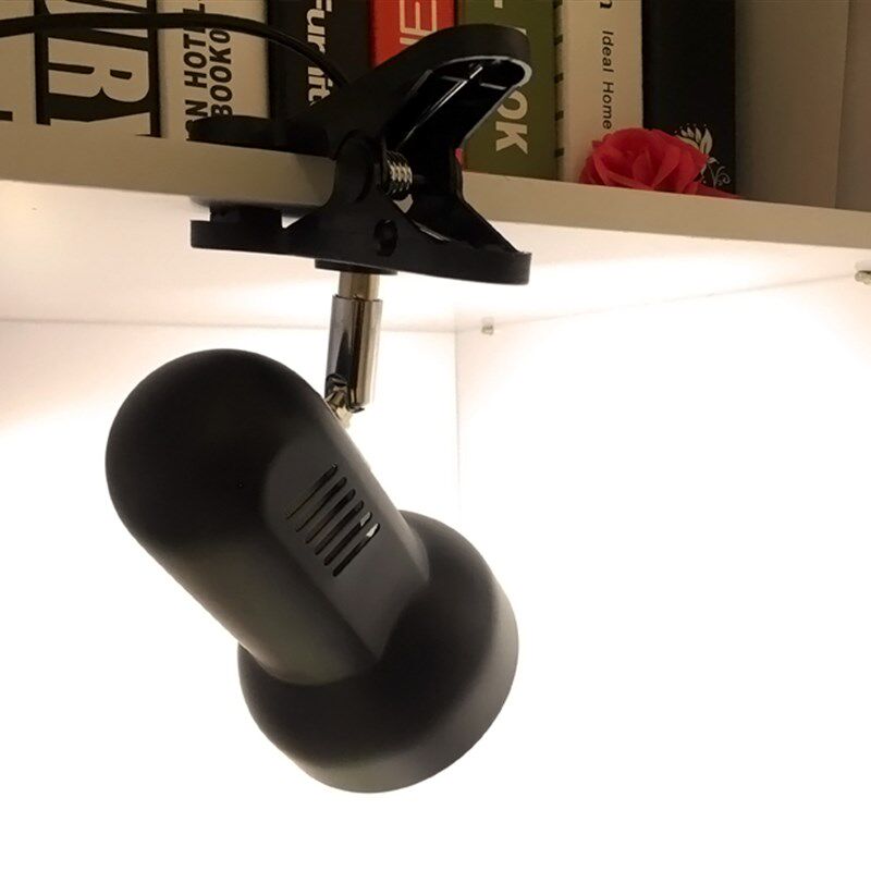 直插电卧室床头夹子式护眼夹式台灯宿舍学习可换灯泡白炽灯智能灯