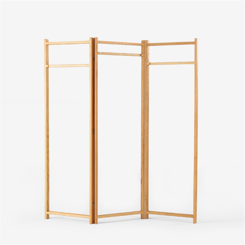 木墨MUMO  屏风式衣帽架 红橡木 黑胡桃木 衣架