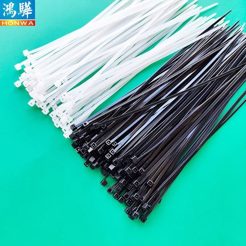 国标普通符合环保黑色扎带 杜绝烂头少尾绑线自锁式尼龙扎带 白色