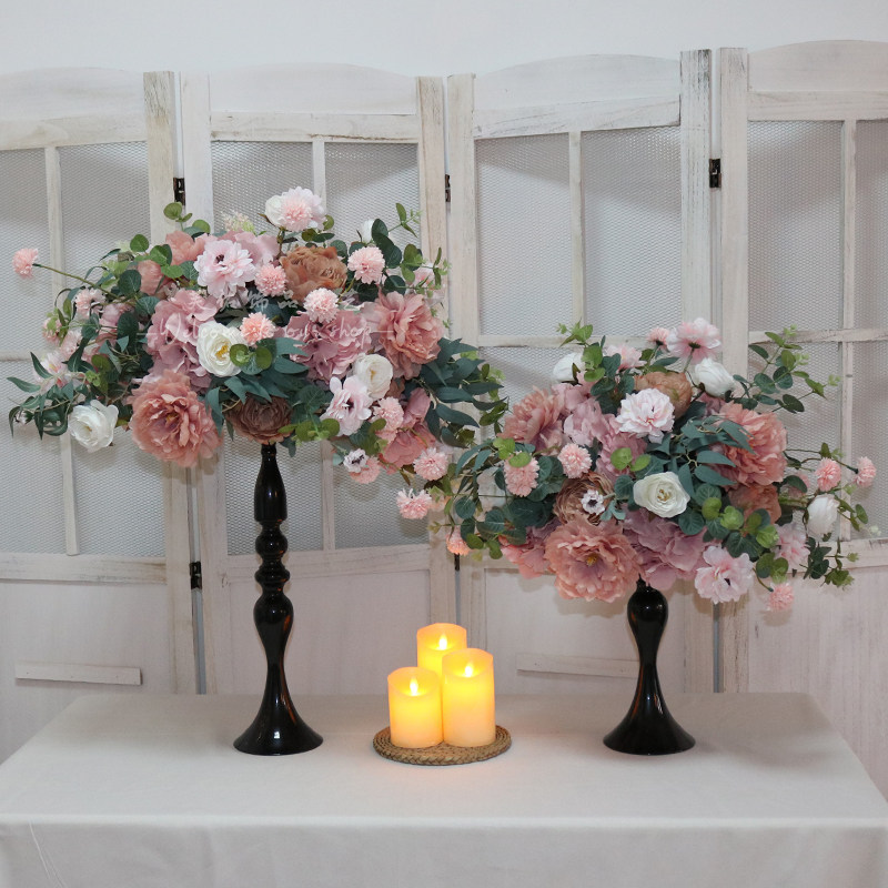 新款欧式仿真复古花艺美人鱼烛台圆桌长桌布置签到台桌摆装饰道具,节庆用品/礼品,婚庆绢花,淘宝优惠券,粉丝福利购,淘宝优惠卷
