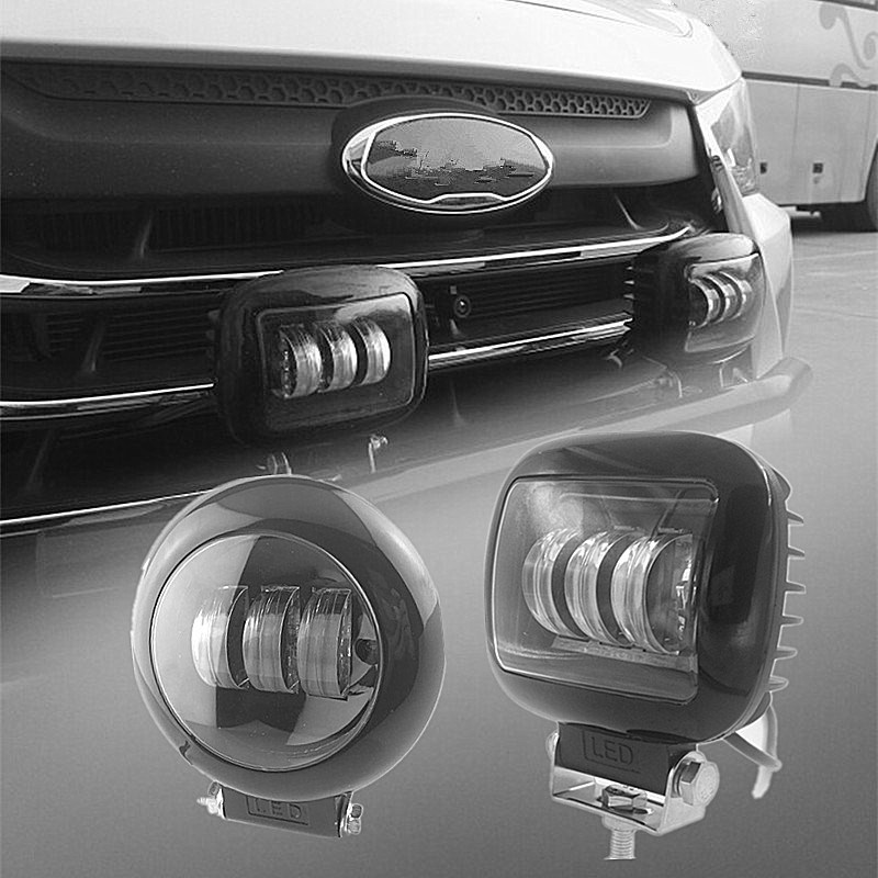 汽车LED射灯30W龙板越野前杠灯雾灯日行灯大灯辅助灯改装灯带切线