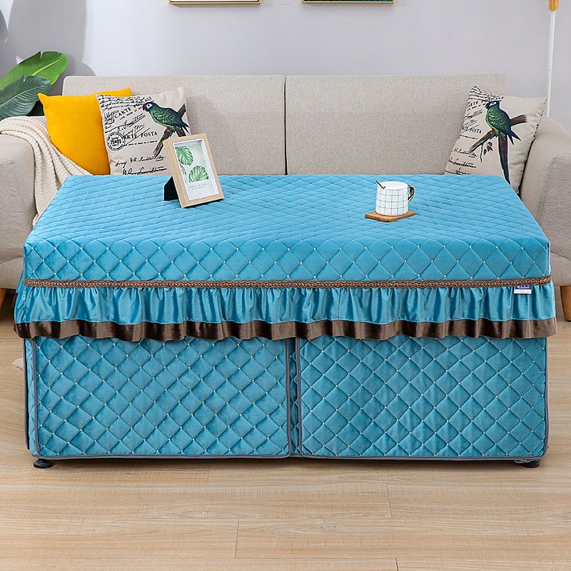 新款电炉罩长方形烤火罩套冬季加绒加厚取暖桌罩茶几罩烤火被桌布