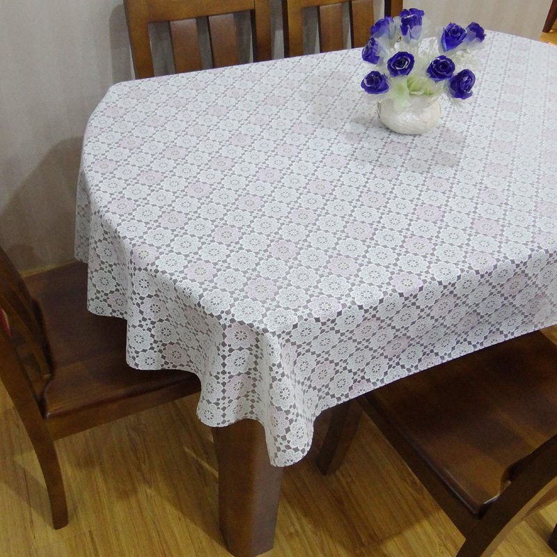 伸缩折叠椭圆形桌布PVC软塑料玻璃防水防油圆桌台布正方形盖布