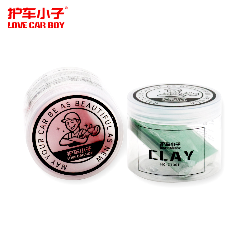 护车小子洗车泥 汽车去污泥铁粉飞漆美容粘土去污渍氧化层火山泥