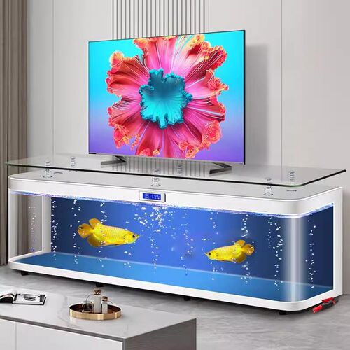 客厅家用电视柜鱼缸水族箱懒人自动循环落地玻璃金鱼缸生态过滤