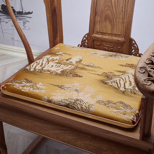 中式红木沙发椅子坐垫实木椅垫YG97太师椅餐椅圈椅垫茶桌茶椅坐垫