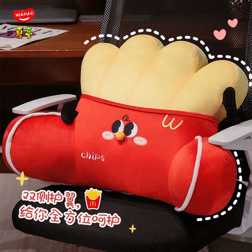 薯条床头靠垫软包靠背垫孕妇办公室椅子腰靠座椅沙发抱枕护腰靠枕