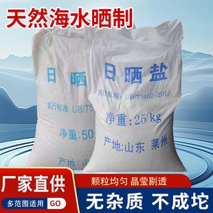 融雪剂粗盐化雪化冰盐日晒盐水处理锅炉软化水盐融雪鱼池消毒