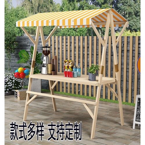地摊车市集夜市摆摊桌移动可折叠展示架花车促销展示台集市摊位架